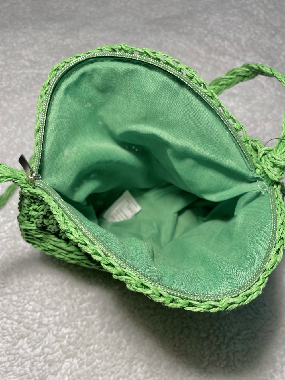 ๐ Green crochet boho crossbody ๐ - Picture 6 of 7
